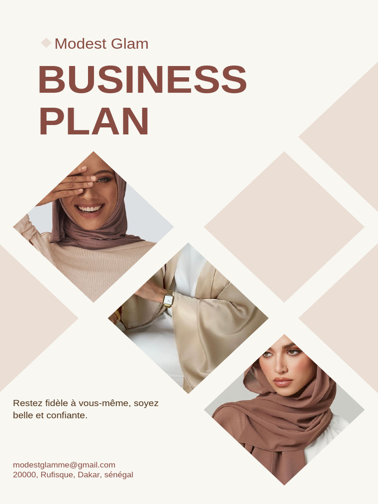 Business Plan Modest Glam: Vêtements Hijab | PDF | Commercialisation ...