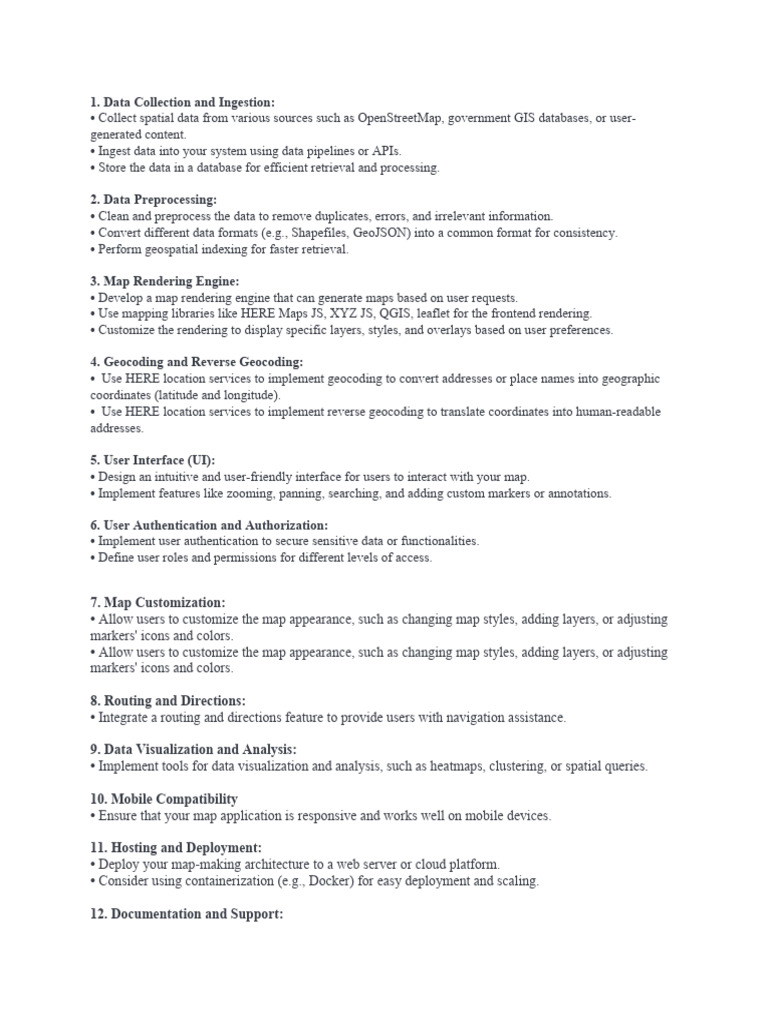 Comprehensive Guide to Map Application Development | PDF | Information ...