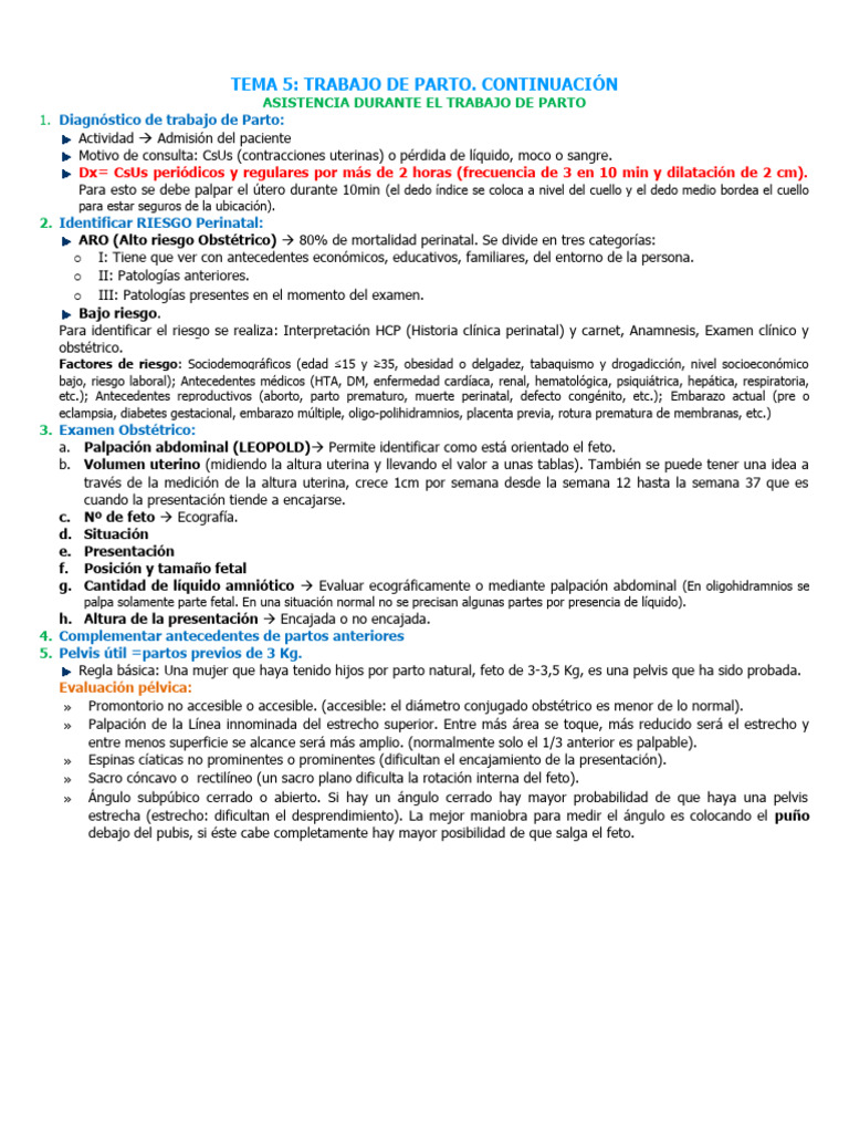 Atención Del Parto | PDF | Parto | Pelvis