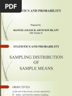 Sampling and Sampling Distribution