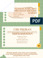 Filsafat Ilmu & Pengembangan Metode Ilmiah