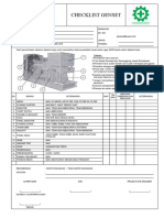 Form Checklist Inspeksi Genset