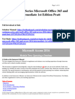 Shelly Cashman Series Microsoft Office 365 and Access 2016 Introductory 1St Edition Pratt Solutions Manual Full Chapter PDF