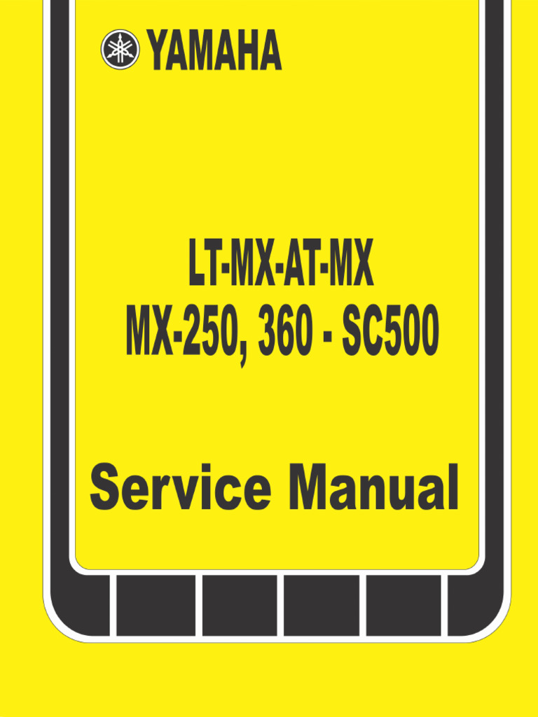 73 LTMX Atmx Mx250 Mx360 Sc500 Service Manual | PDF