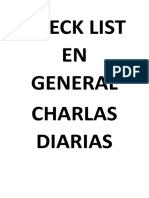 Check List en General