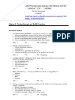 Test Bank For Health Promotion in Nursing 3Rd Edition Maville 1111640467 9781111640460 Full Chapter PDF