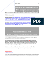 Shelly Cashman Series Microsoft Office 365 and Publisher 2016 Comprehensive Loose Leaf Version 1St Edition Starks Solutions Manual Full Chapter PDF
