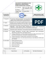 3.9.1.c.2.SOP PEMANTAUAN WAKTU PENYAMPAIAN HASIL PEMERIKSAAN LABORATORIUM UNTUK PASIEN URGEN