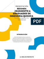 Resumen Seguimiento A Graduados de Ingenieria Quimica