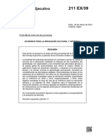 Consejo Ejecutivo: 39 Del Orden Del Día Provisional Un Marco para La Educación Cultural Y Artística