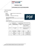 Spektek Rehabilitasi Prasarana Pusat Kegiatan Mahasiswa