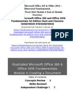 Illustrated Microsoft Office 365 and Office 2016 Fundamentals 1St Edition Hunt Solutions Manual Full Chapter PDF