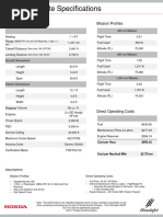 Hondajet Specs