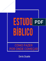 Estudo Biblico Como Fazer e Por Onde Comecar