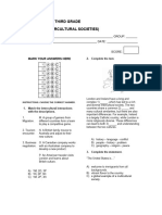 3GC2 Intercultural Societies - Test - 2023-2024