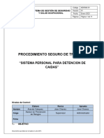 Procedimiento Trabajo Seguro Detecccion de Caidas