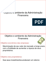 Objetivo e Ambiente Da Administração Financeira-0GBLKK