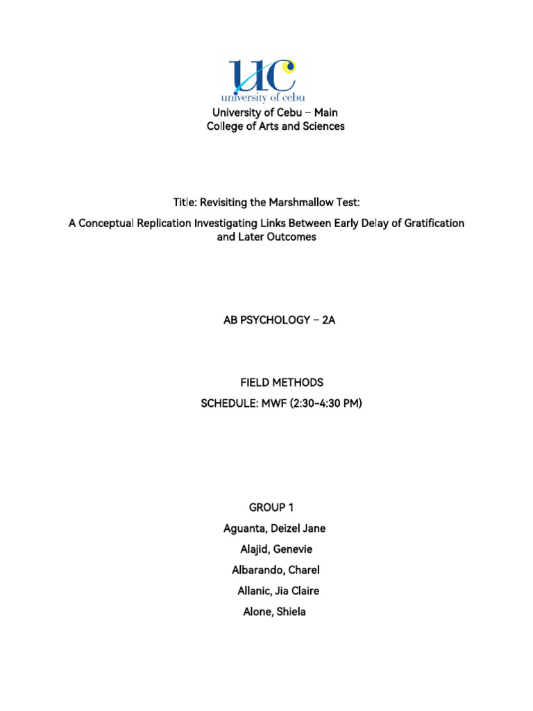 Marshmallow Test 1 032429 PDF Statistics Dependent And Independent Variables