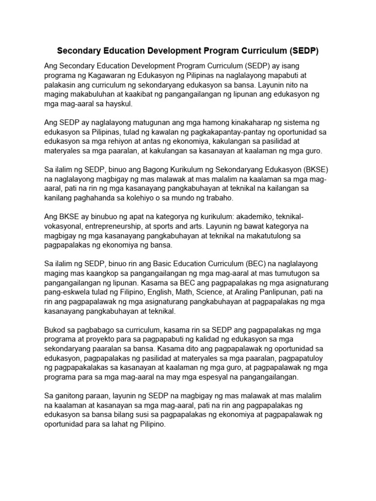 secondary-education-development-program-curriculum-sedp-pdf