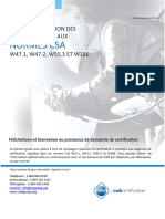 101f - 2023-1 - Guide A Lintention Des La Certification Aux Normes Csa w47.1 w47.2 w55.3 Et w186