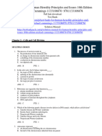 Test Bank For Human Heredity Principles and Issues 10Th Edition Michael Cummings 1133106870 9781133106876 Full Chapter PDF