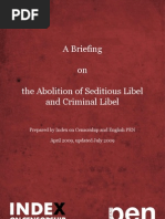 Download The Abolition of Seditious Libel by English PEN SN71554729 doc pdf