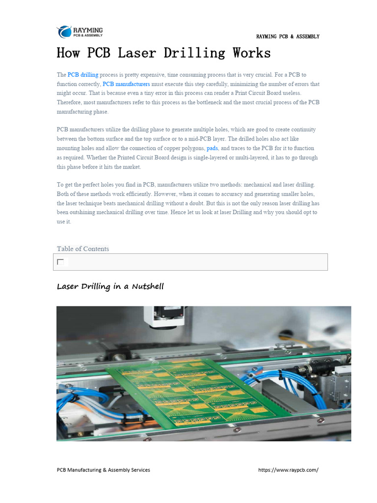PCB Laser Drilling Techniques Explained | PDF | Printed Circuit Board ...