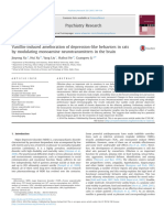 Vanillin-Induced Amelioration of Depression-Like Behaviors in Rats