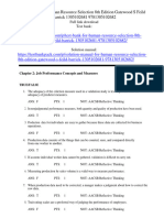 Test Bank For Human Resource Selection 8Th Edition Gatewood S Feild Barrick 1305102681 978130510268 Full Chapter PDF