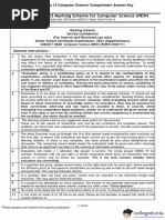 CBSE Class 12 Computer Science Compartment Answer Key