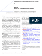 Standard Specification For Performance of Piping and Tubing Mechanically