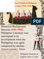 Japanese and Colonial Period