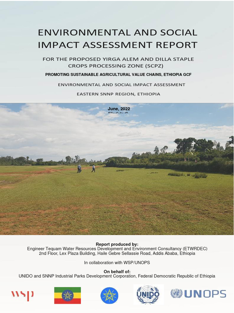 Yirga Alem SCPZ ESIA Report | PDF | Environmental Impact Assessment ...