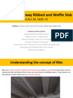 One Way, Two Way Ribbed and Waffle Slab: A.B.C.M. Sem-Vi