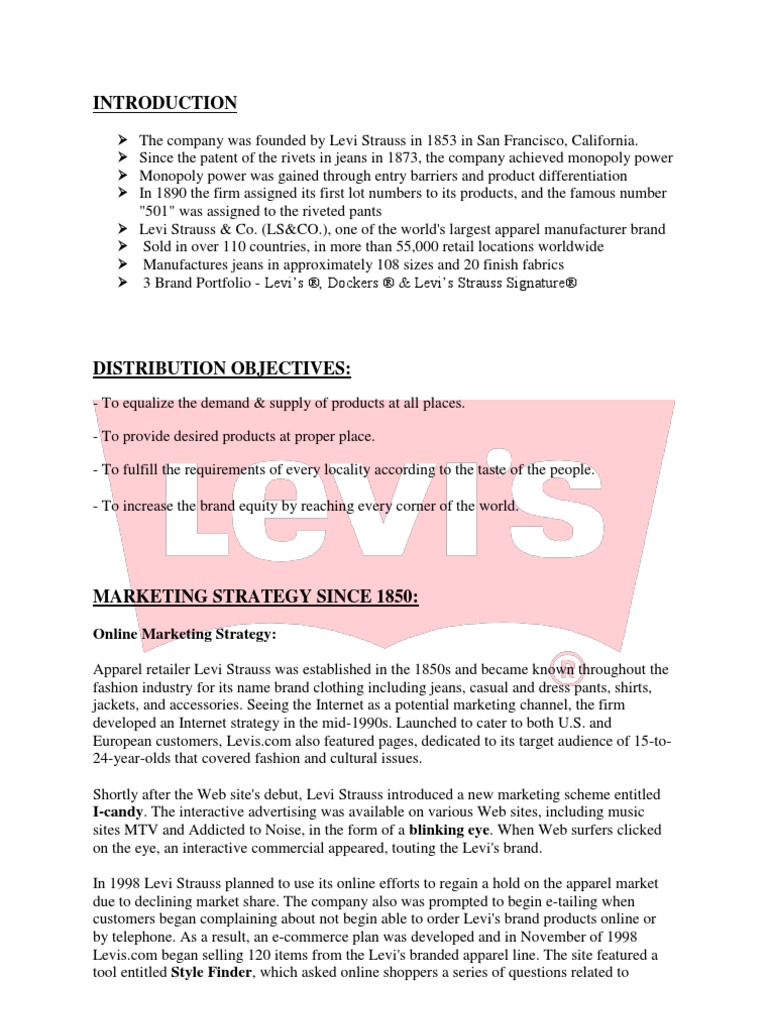 levis prospectus