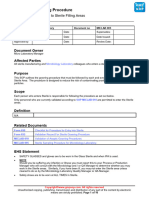 MICLAB 005 Entry Procedure of Sterile Filling Area Sample