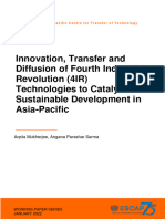 ESCAP 2022 WP Innovation Transfer Diffusion 4IR