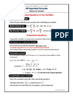 Algebra All Imp 2021 PDF