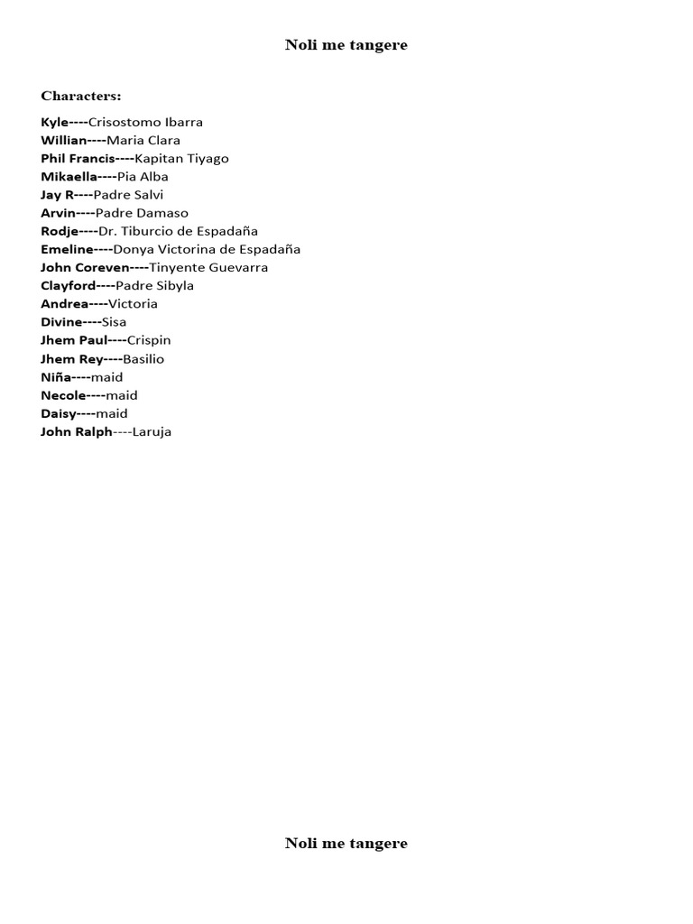 Willian noli me tangere 9 script pdf