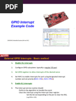 GPIO Interrupt Example Code