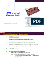 GPIO Interrupt Example Code