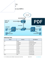 6.1.2 Lab - Implement Single-Area OSPFv2