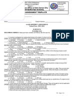 Assessment Template g8 1st QTR