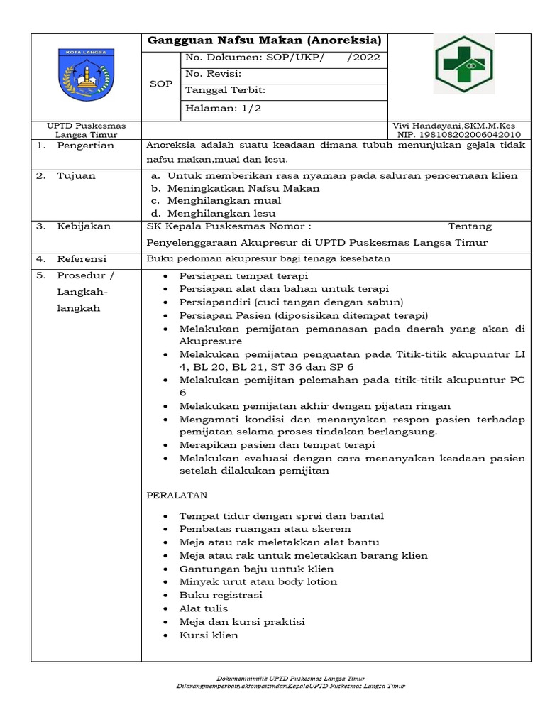 Atasi Anoreksia: Mual dan Nafsu Makan | PDF | Kesehatan Holistik