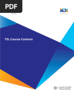 TSL - Course Content - Testing