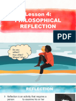 Lesson 4 - Philosophical Reflection - (For Hand-Outs)