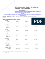Intermediate Algebra 7Th Edition Martin Gay Test Bank Full Chapter PDF