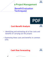 Unit 1.3 Cost-Benefit Evaluation Techniques