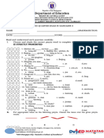 THIRD QUARTER EXAM IN MANDARIN 8 - Revised