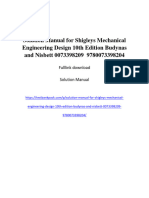 Solution Manual For 9780073398204 Shigleys Mechanical Engineering Design 10Th Edition Budynas and Nisbett 0073398209 Full Chapter PDF